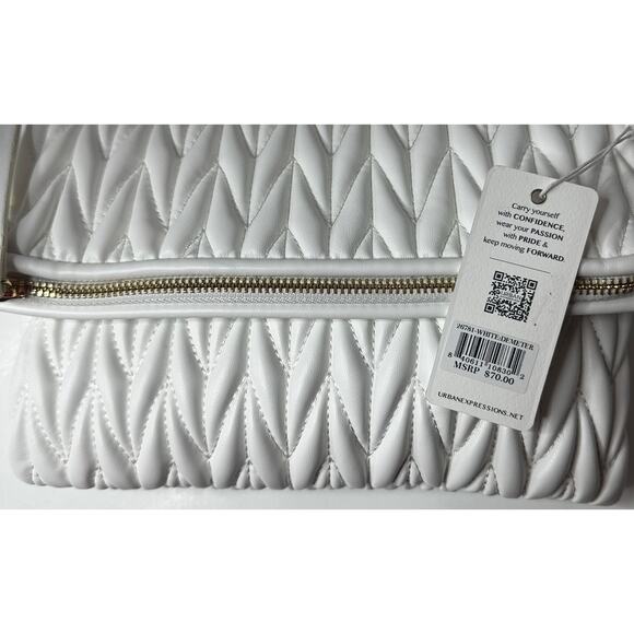 Urban Expressions Ivory Quilted Wristlet - Picture 8 of 13